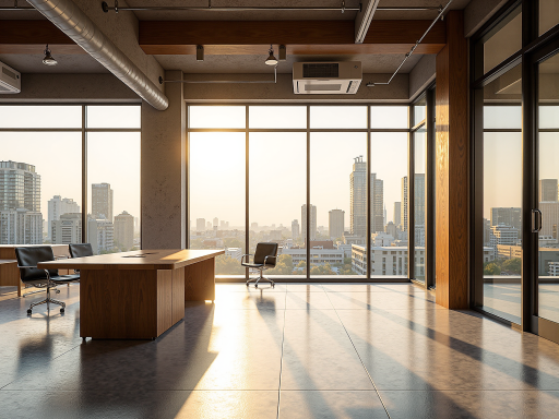 现代办公环境室内照片，宽敞明亮的会议室，配备现代化家具，自然光线充足，营造舒适商务氛围