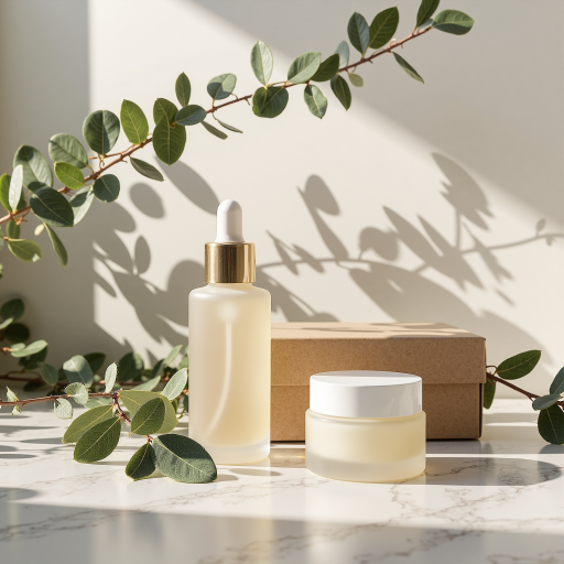 French skincare set, natural ingredients, luxury beauty products